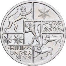 Niemcy, 3 Mark, University Marburg, 1927, Berlin, Srebro, AU(50-53), KM:53