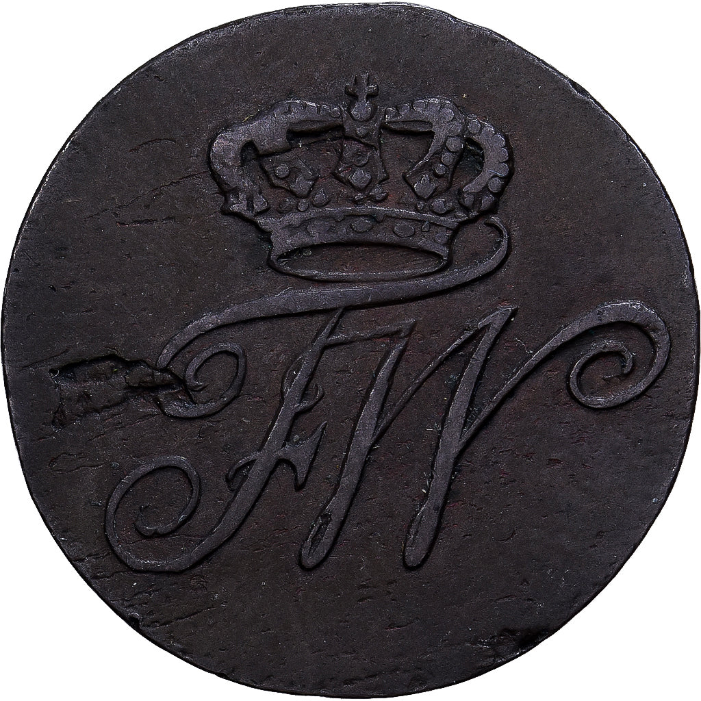 Kingdom of Prussia, Friedrich Wilhelm II, 1/2 Kreuzer, 1797, Wroclaw, Cobre