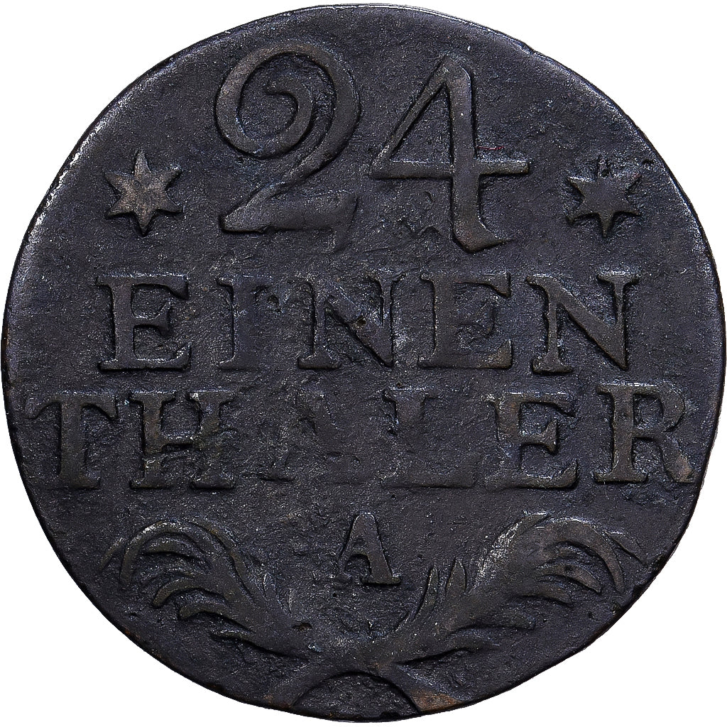 Kingdom of Prussia, Friedrich II, 1/24 Thaler, 1782, Berlin, Vellón, BC+
