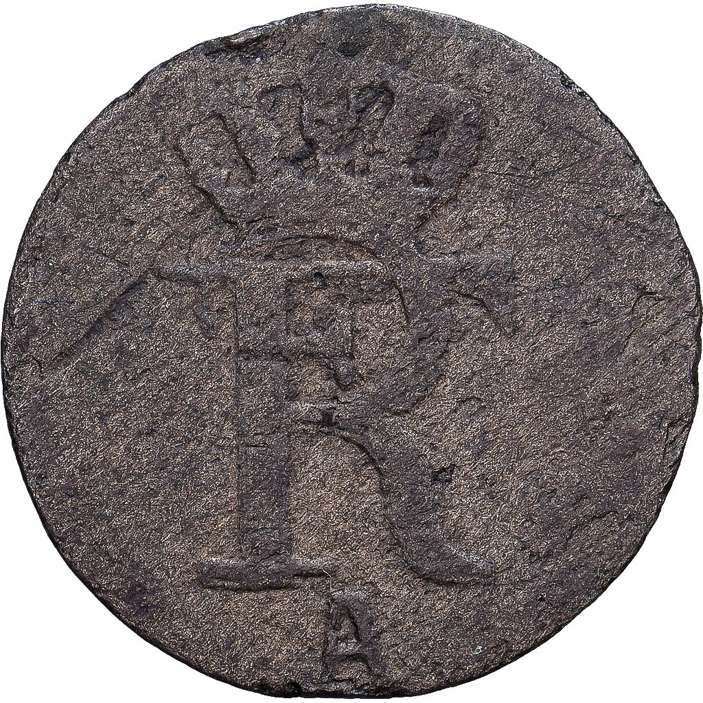 Kingdom of Prussia, Friedrich II, 1/48 Thaler, 1777, Berlin, Billon, FR, KM:327