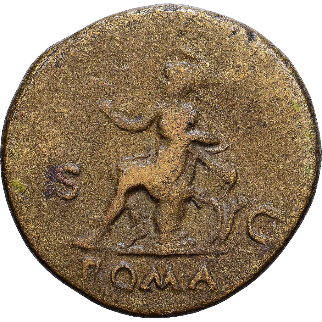 Roman Empire, Vespasian, Dupondius, 71, Rome, Bronze, SGE+, RIC:277