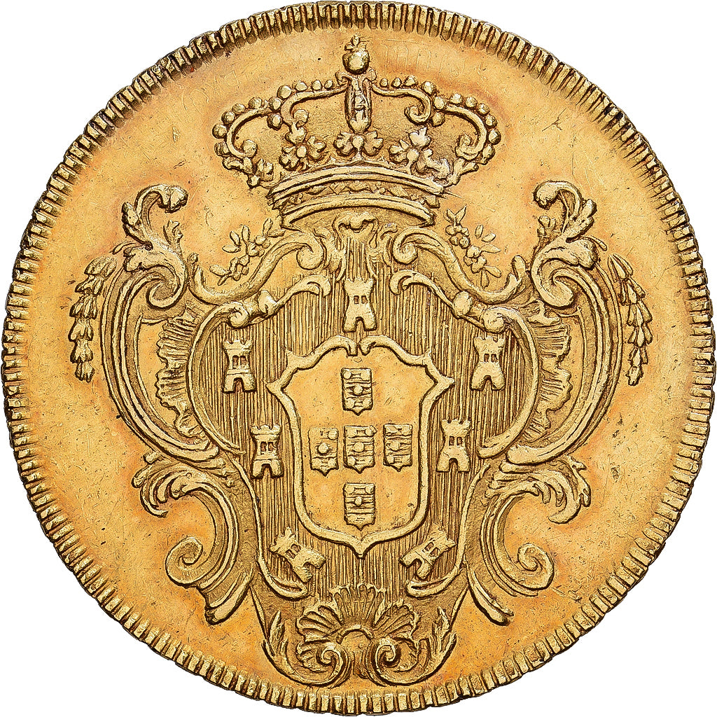 Brasilien, Maria I and Pedro III, Peca, 6400 Reis, 1783, Casa da Moeda, Gold