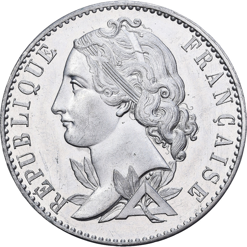 Frankreich, 10 Centimes, 1848, Zinn, UNZ, Gadoury:230