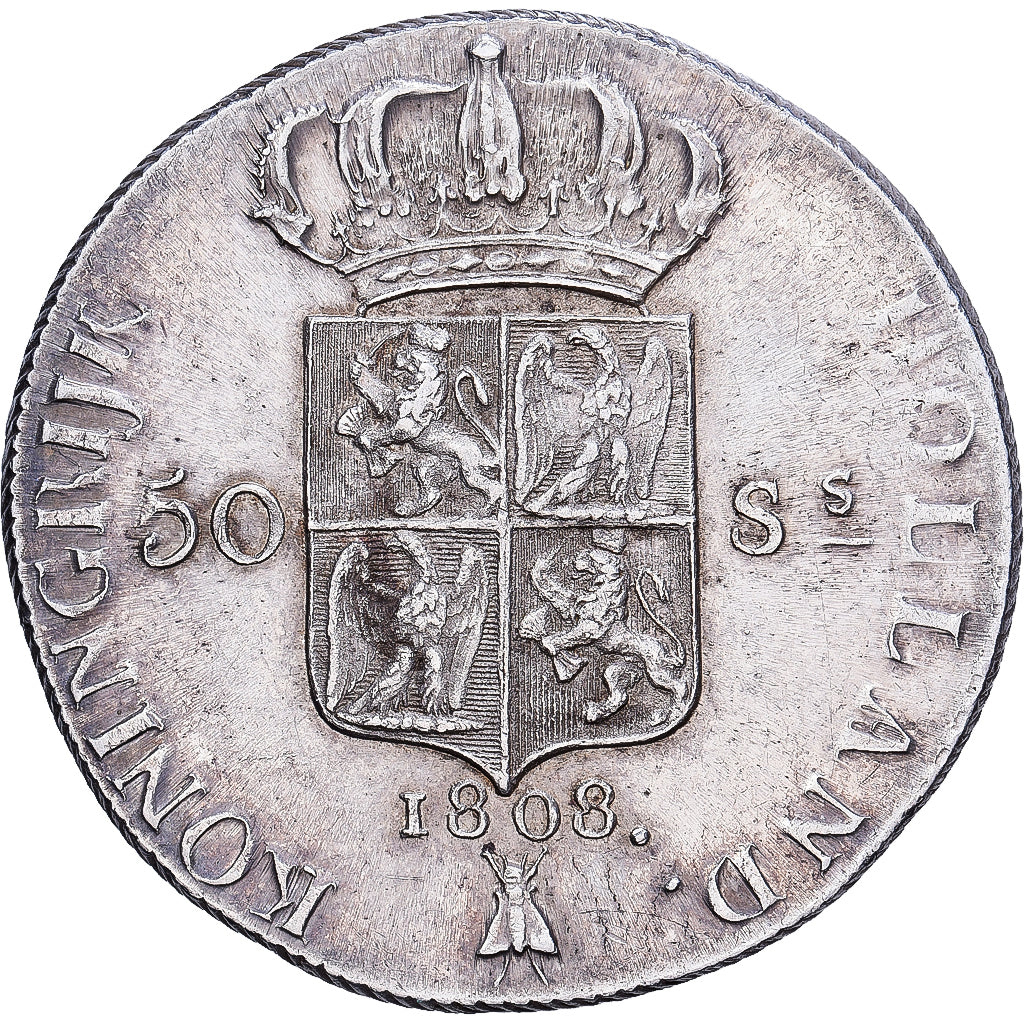 Niederlande, Louis Napoleon I, 50 Stuivers, 1808, Royal Dutch Mint, Silber, UNZ