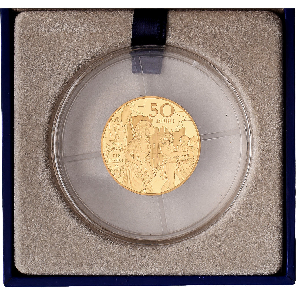 Francja, 50 Euro, semeuse, écu de VI livres, 2018, MDP, Złoto, MS(65-70)