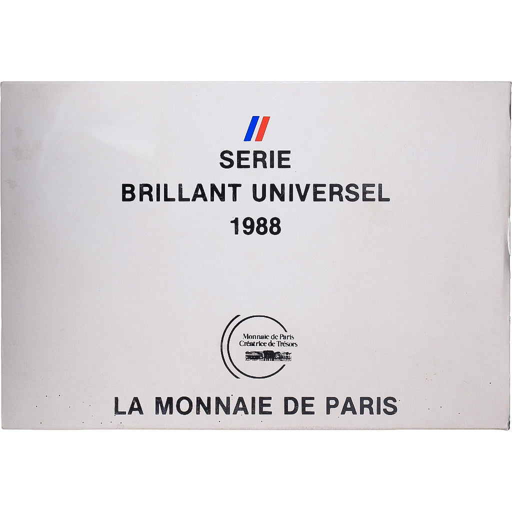 Frankreich, Coffret 1 c. à 100 frs., 1988, MDP, Série BU, STGL