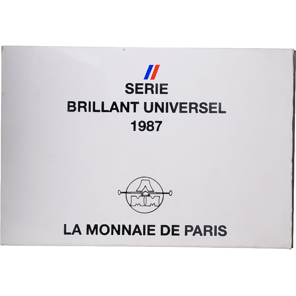 Francja, Coffret 1 c. à 100 frs., 1987, MDP, Série BU, ND, MS(65-70)