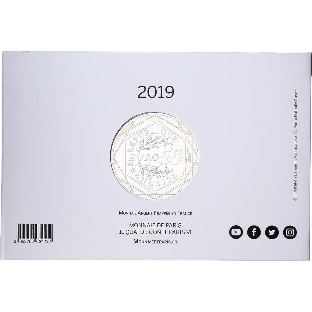 France, 50 Euro, Pièce d'Histoire - Le 14 Juillet, BU, 2019, MDP, Silver