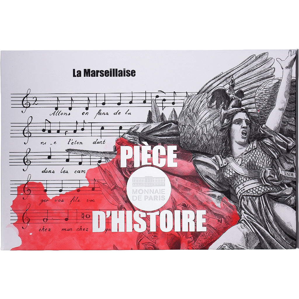 Francja, 50 Euro, Pièce d'Histoire - La Marseillaise, BU, 2019, MDP, Srebro