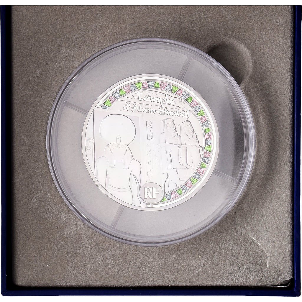 France, 50 Euro, Egypte, Temple d'Abou-Simbel, 2012, MDP, Argent, FDC