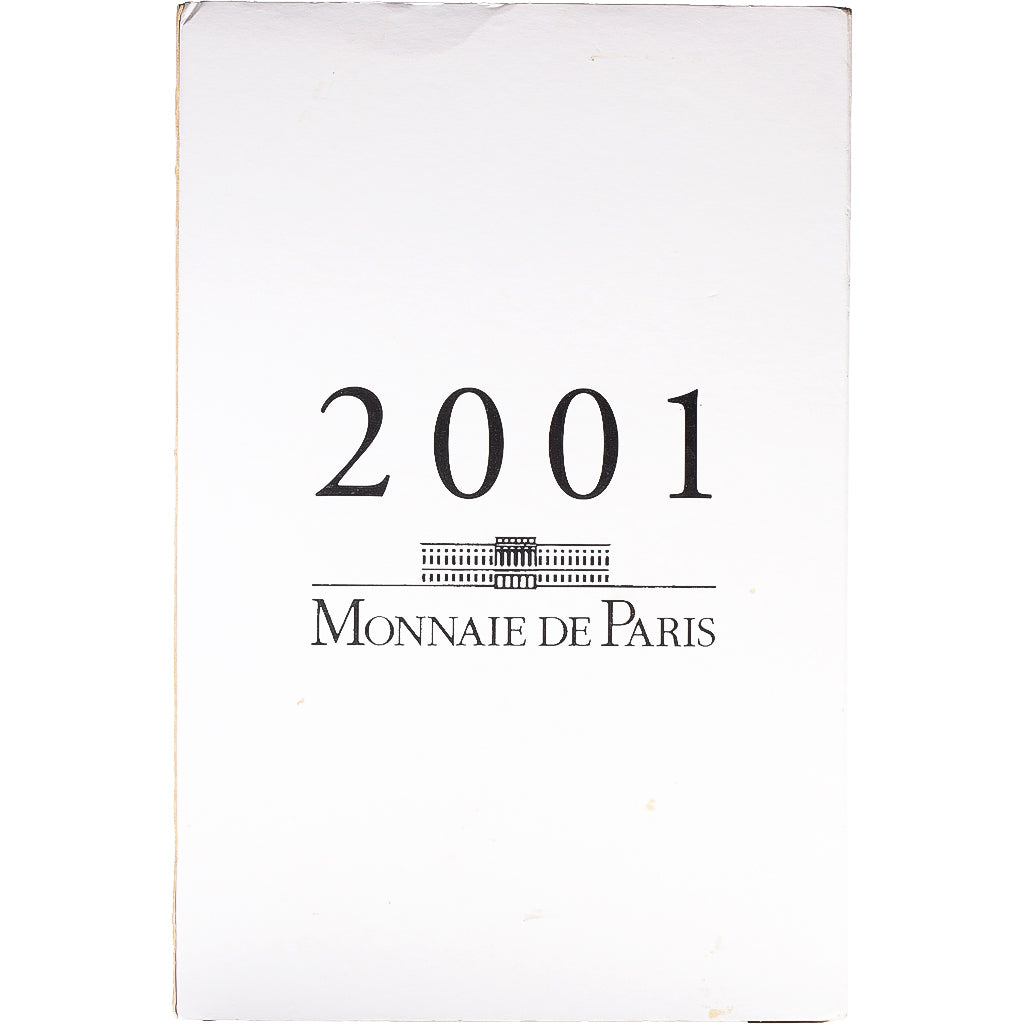 Francja, Coffret 1 c. à 100 frs., 2001, MDP, Proof, ND, MS(65-70)