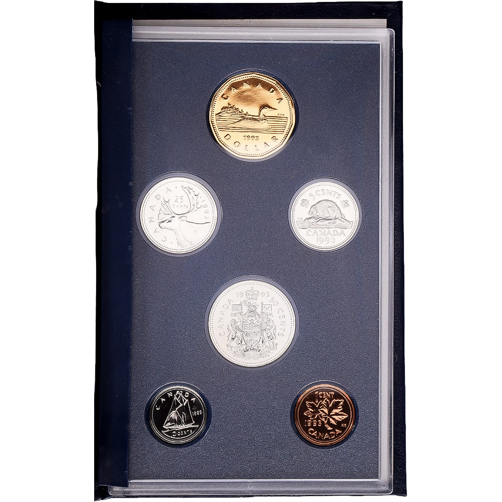 Kanada, Set 1 Cent - 1 Dollar, 1993, Royal Canadian Mint, Specimen Set, STGL