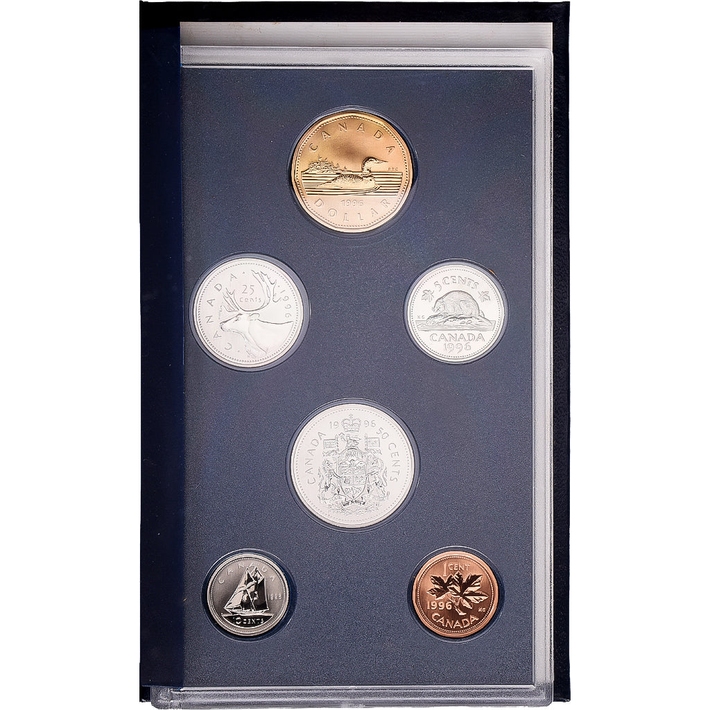 Kanada, Set 1 Cent - 1 Dollar, 1996, Royal Canadian Mint, Specimen Set, STGL