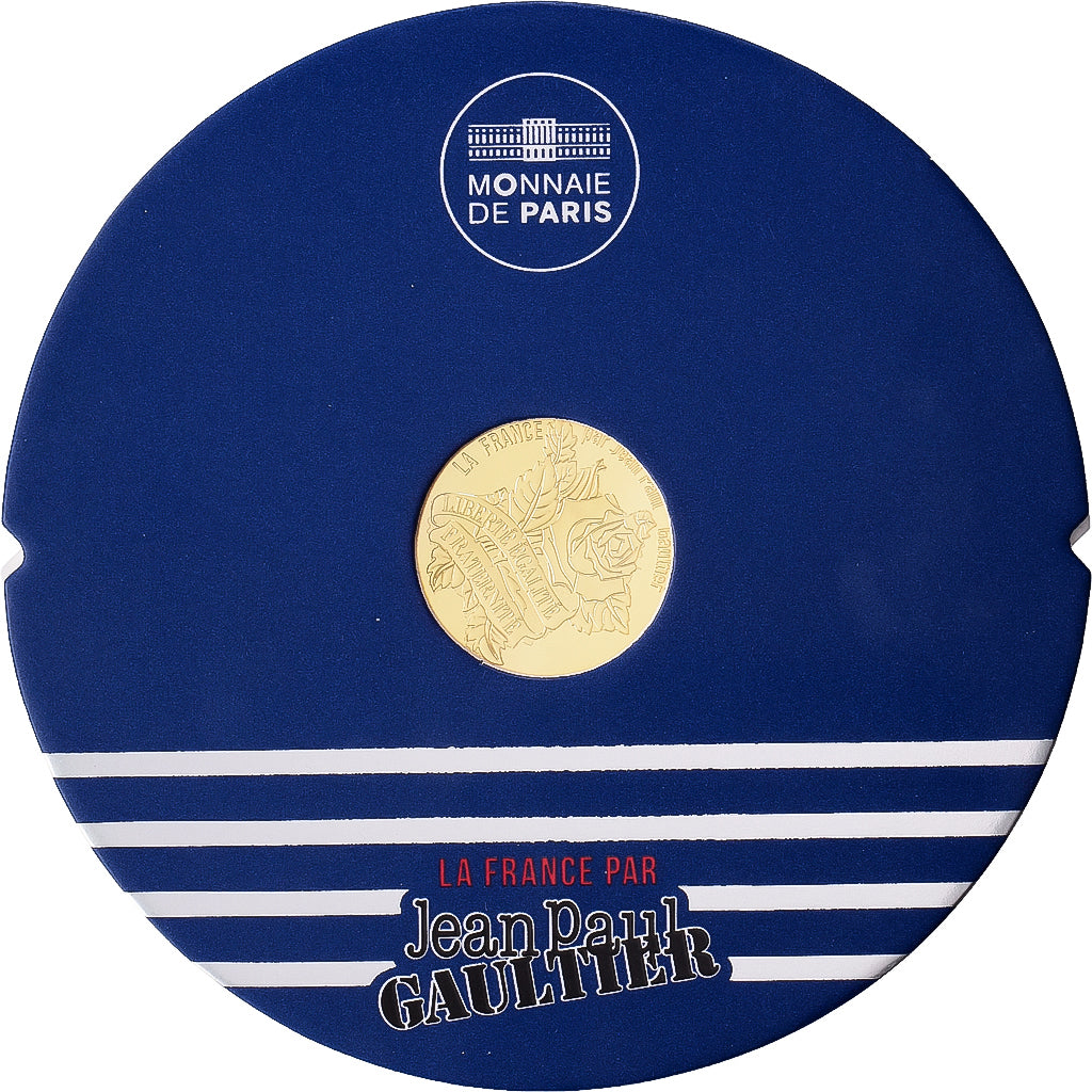 Francja, 200 Euro, Jean-Paul Gaultier - La France, Proof, 2017, MDP, Złoto