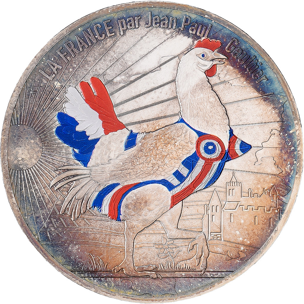 Frankrijk, 50 Euro, Jean-Paul Gaultier - La poule, 2017, MDP, Zilver, FDC