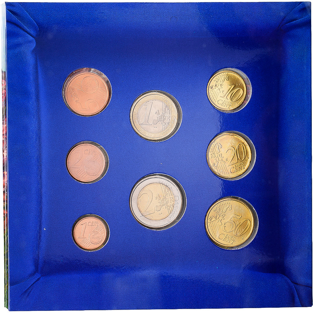 San Marino, Set 1 ct. - 2 Euro, série FDC, 2002, Rome, STGL