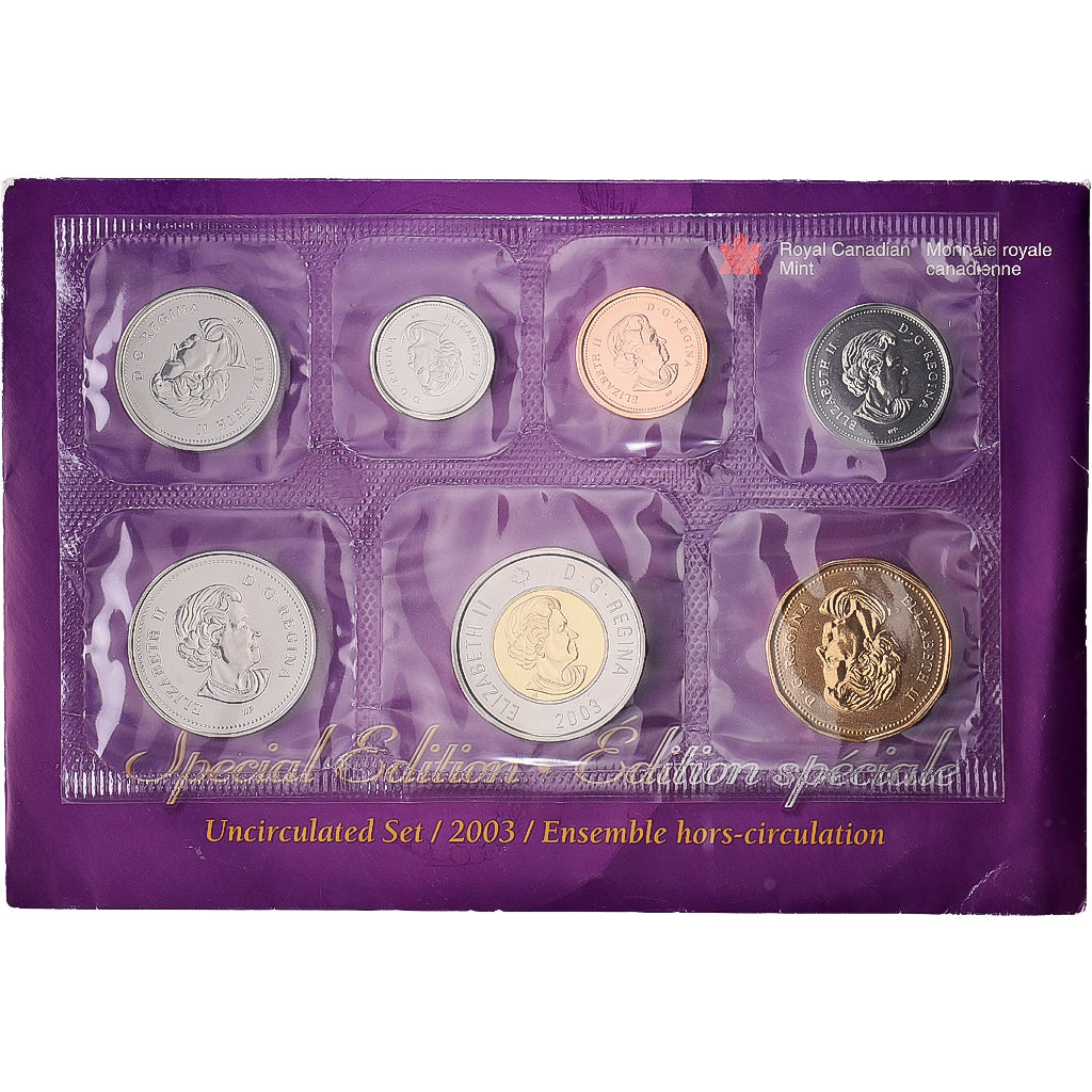 Kanada, 1 cent to 2 dollars, 2003, Royal Canadian Mint, Série BU, STGL