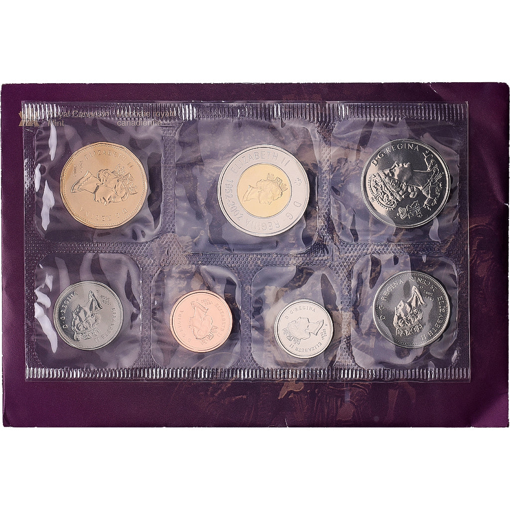 Canada, 1 cent to 2 dollars, 2002, Royal Canadian Mint, BU series, MS(65-70)