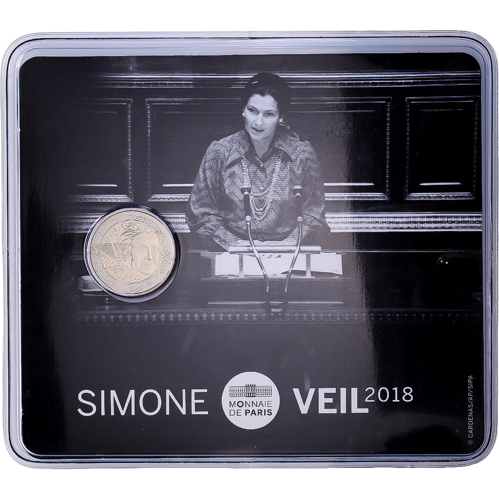 Frankreich, 2 Euro, Simone Veil, BU, 2018, MDP, Bi-Metallic, STGL, Gadoury:EU