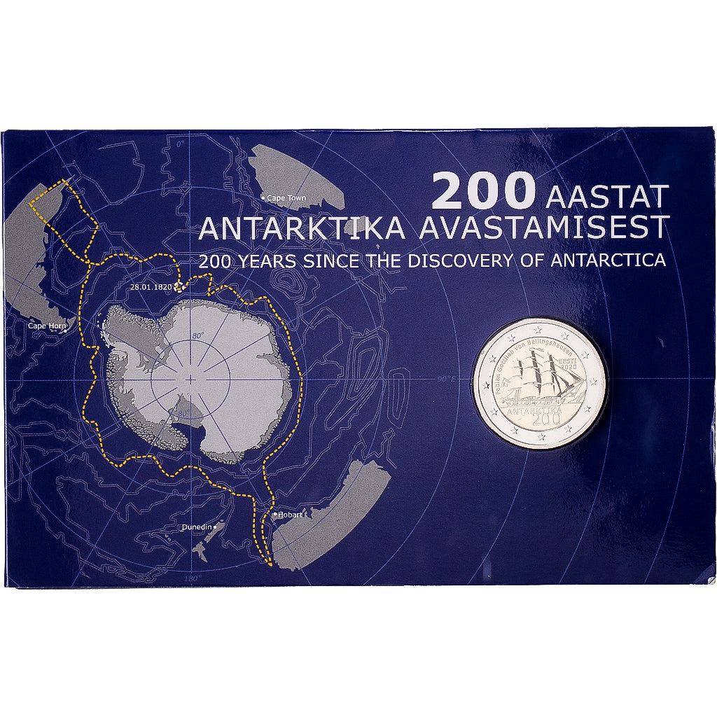 Estonia, 2 Euro, Antarctica, BU, 2020, Lithuanian Mint, Bi-Metallic, STGL, KM:94