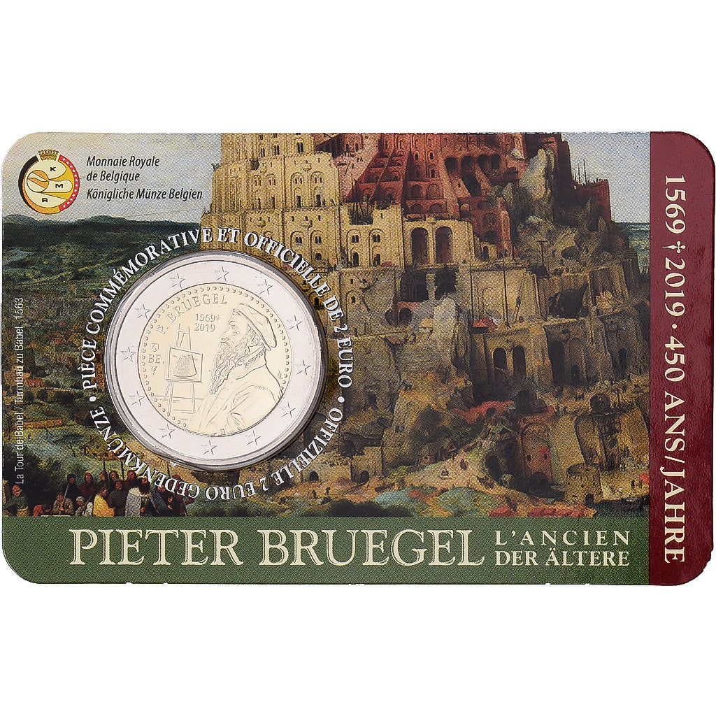 Belgium, 2 Euro, Bruegel l'Ancien, BU, 2019, Monnaie Royale des Pays Bas