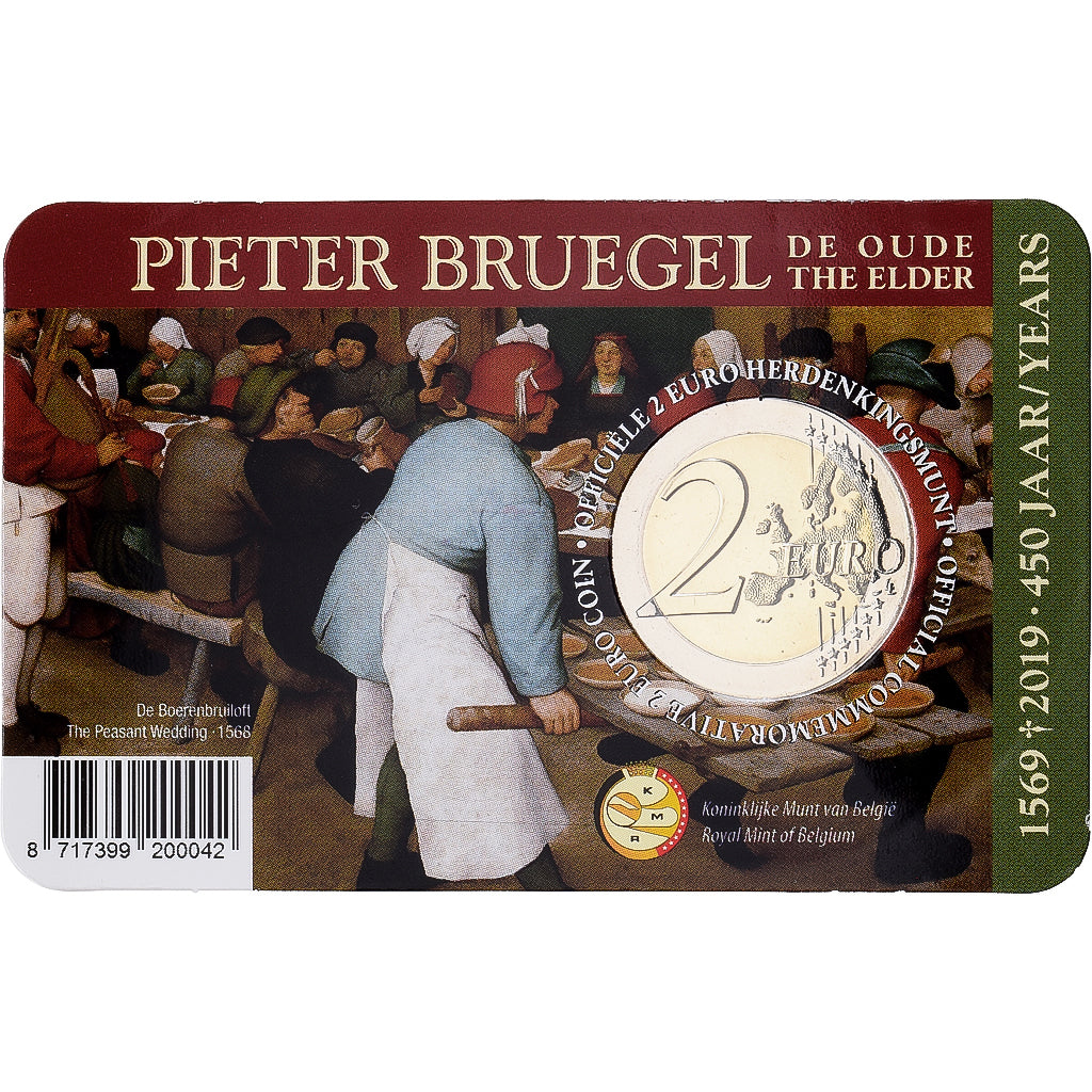 Belgium, 2 Euro, Bruegel l'Ancien, BU, 2019, Monnaie Royale des Pays Bas