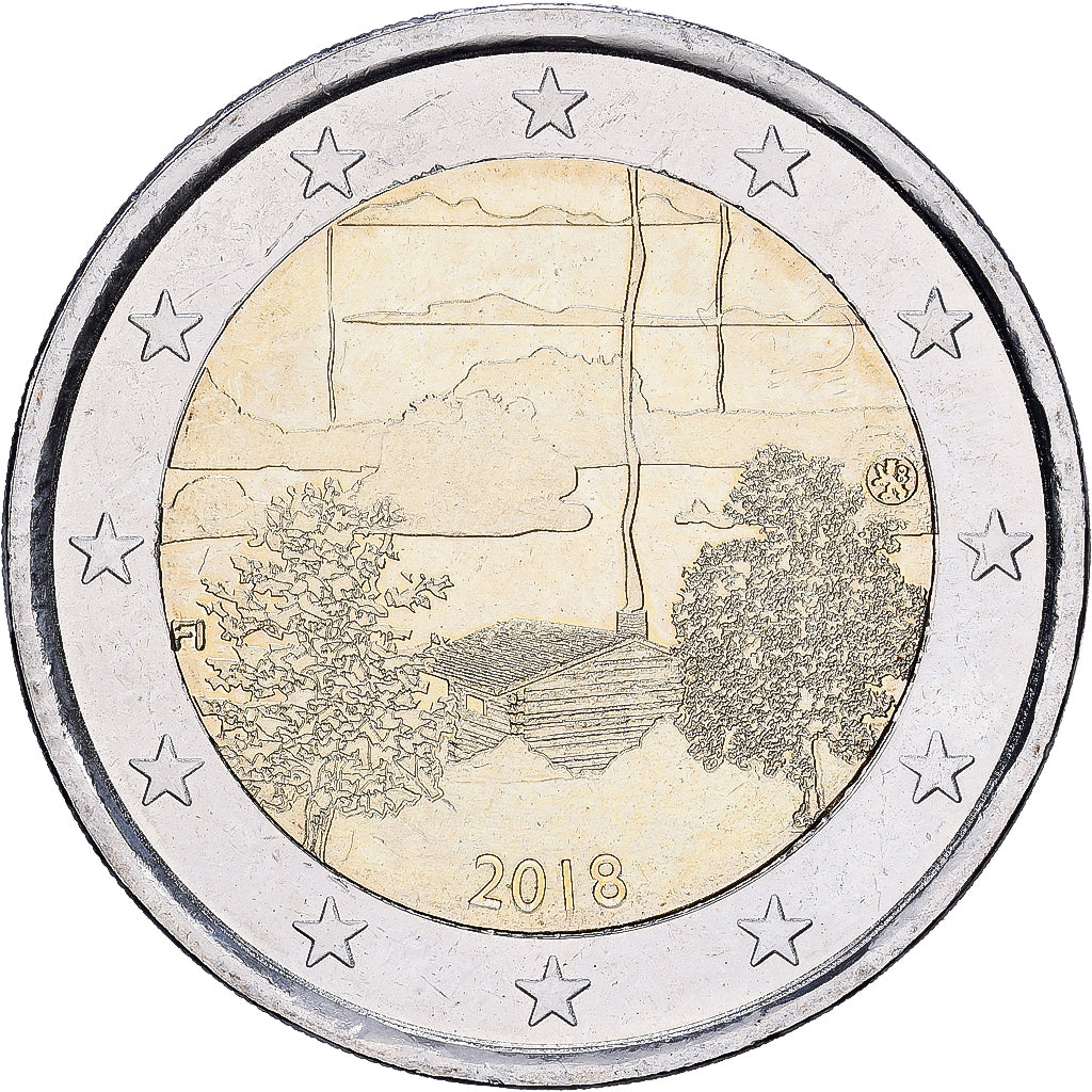 Finlande, 2 Euro, Finnish Sauna culture, 2018, Mint of Finland, Bimétallique