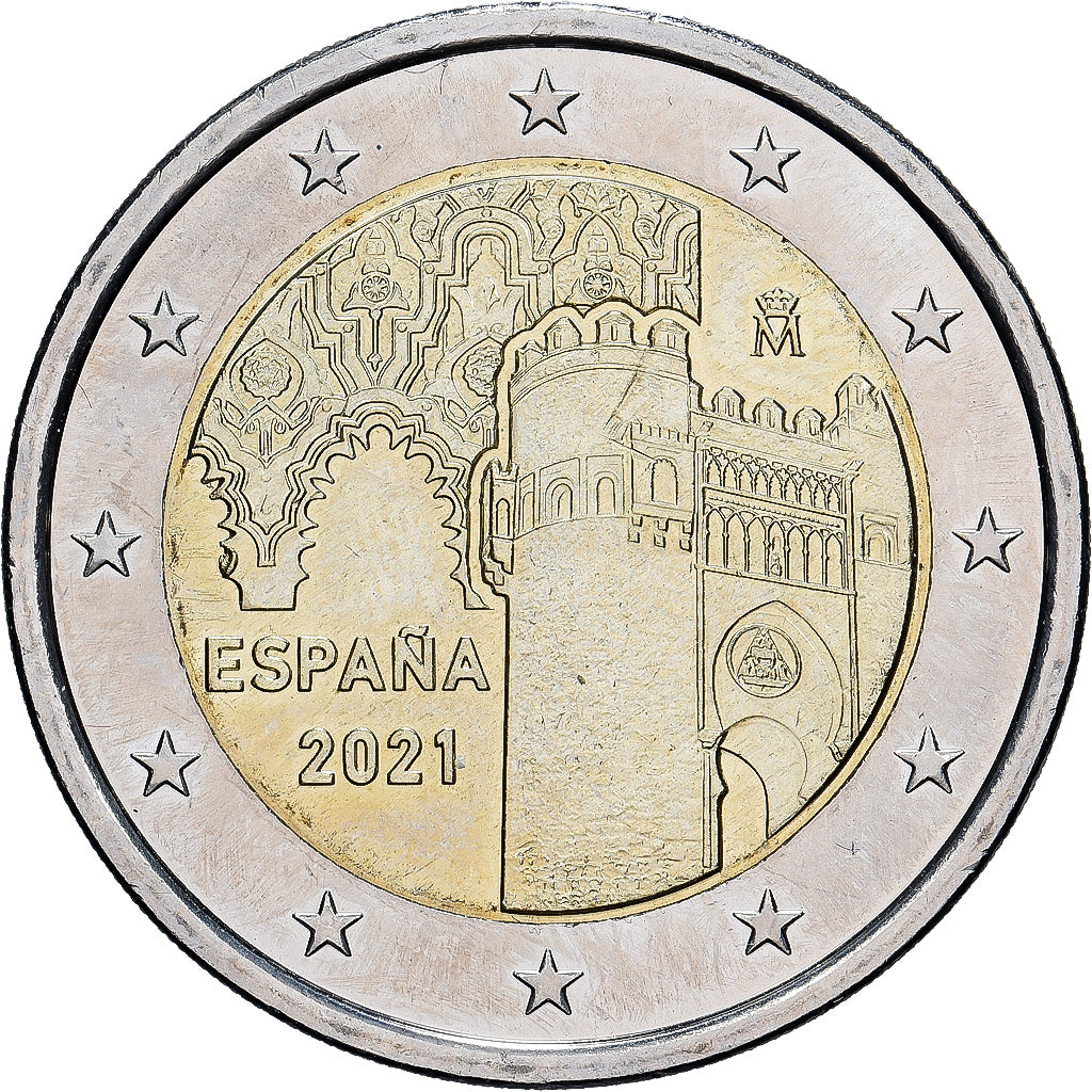 Spanien, 2 Euro, Toledo, 2021, Madrid, Bi-Metallic, STGL, KM:1513