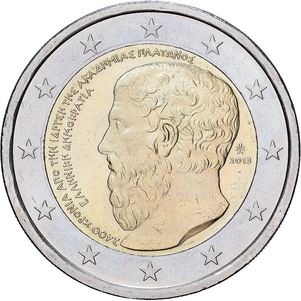 Grèce, 2 Euro, Académie de Platon, 2013, Athènes, Bimétallique, FDC, KM:252