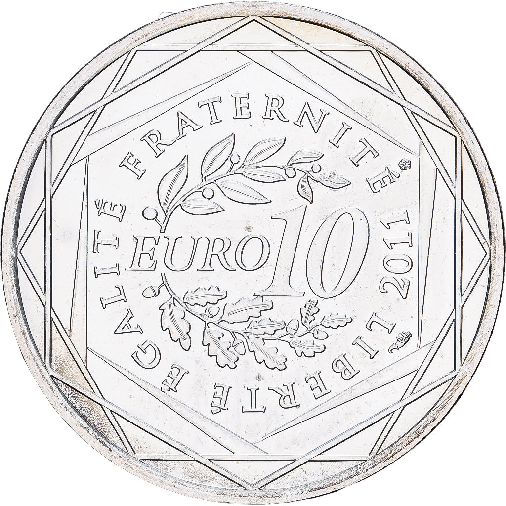 Francia, 10 Euro, Champagne-Ardenne, 2011, MDP, Plata, SC, KM:1733
