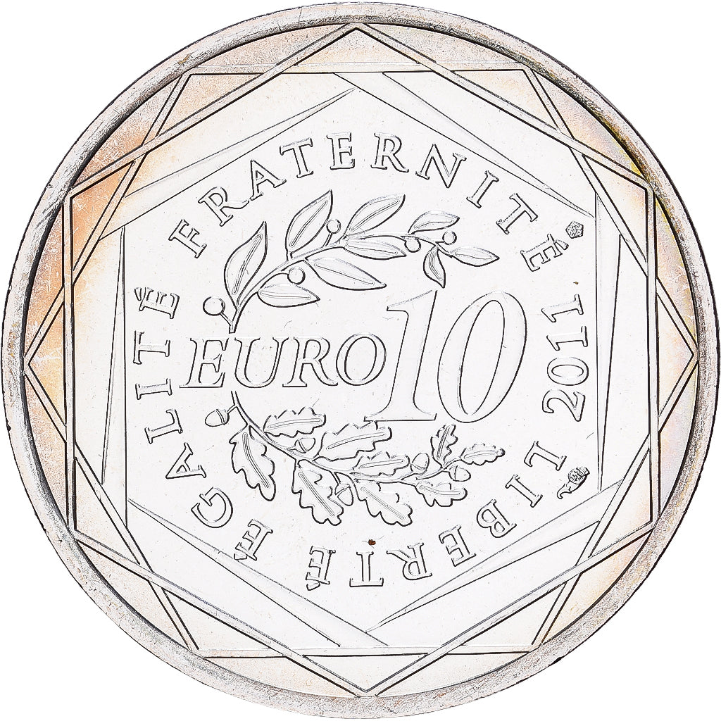 Francia, 10 Euro, Corse, 2011, MDP, Plata, SC, KM:1740