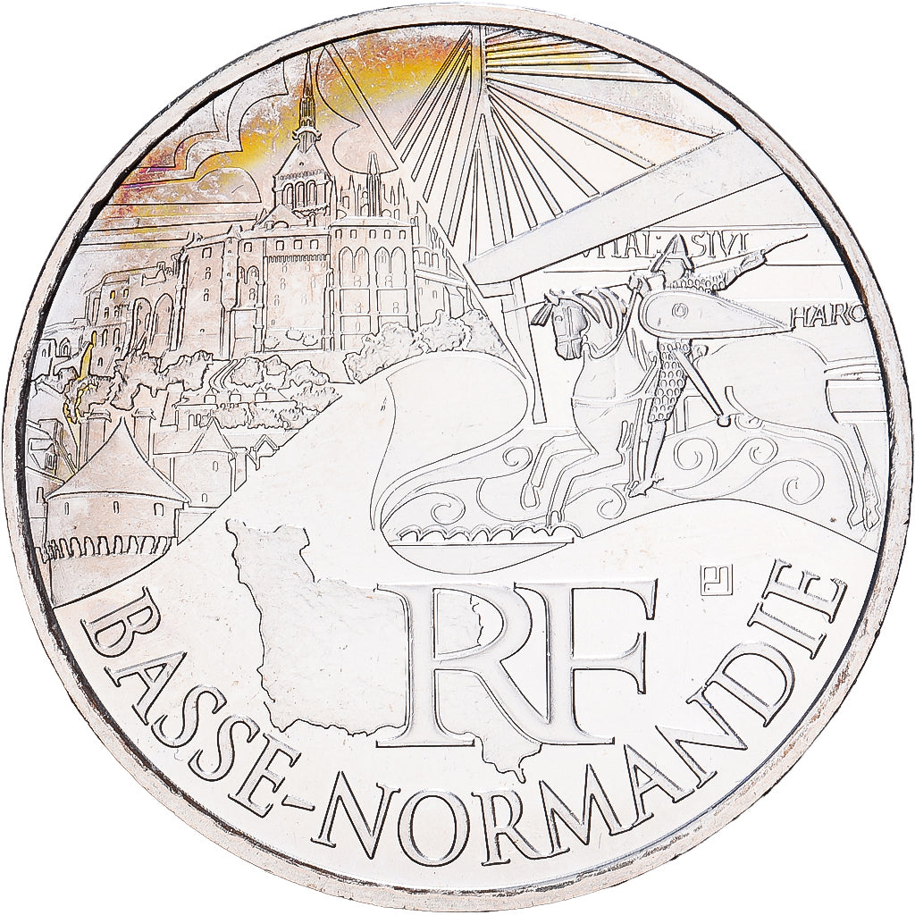 Frankreich, 10 Euro, Basse-Normandie, 2011, MDP, Silber, UNZ, KM:1729