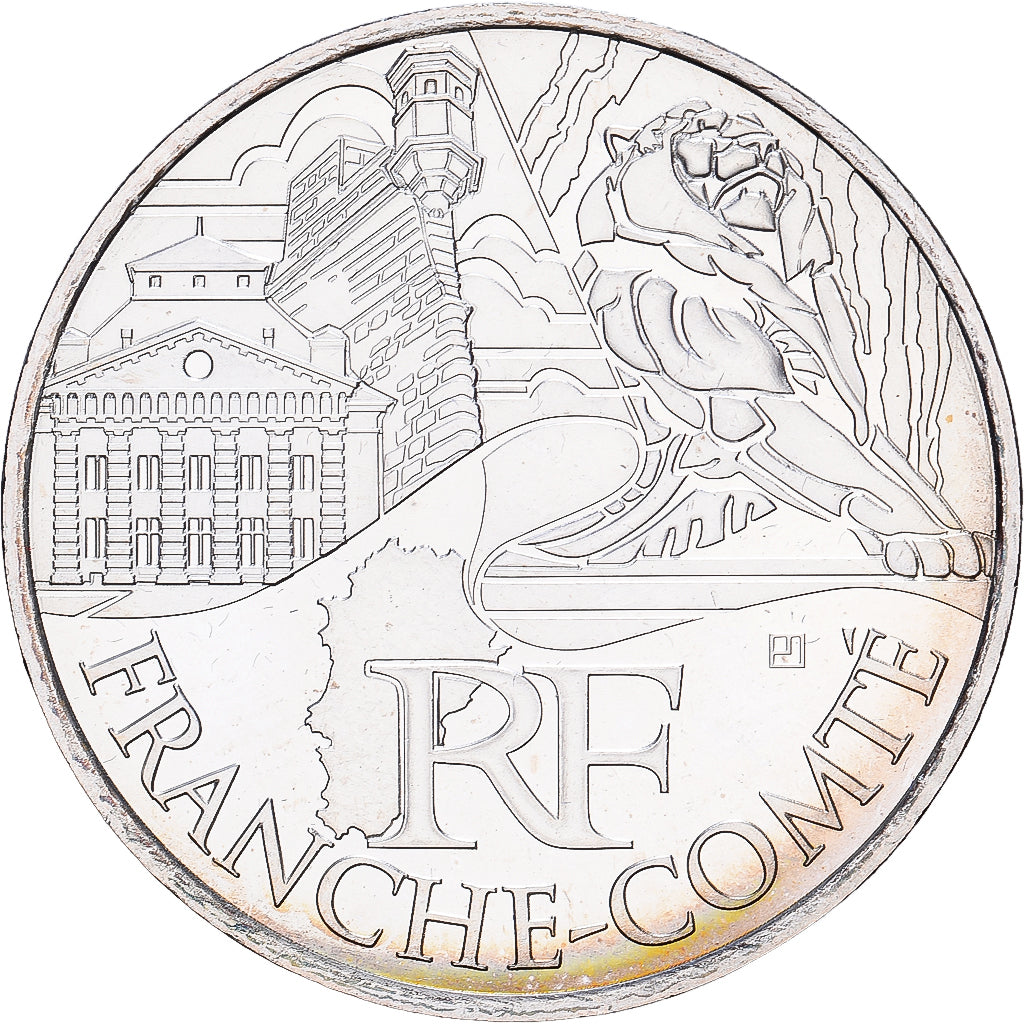 Frankreich, 10 Euro, Franche-Comté, 2011, MDP, Silber, UNZ, KM:1735
