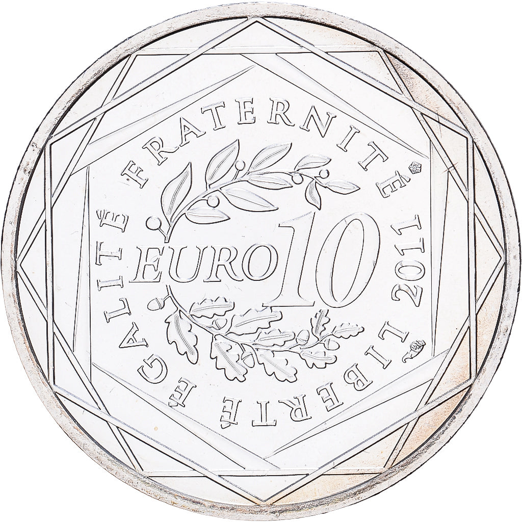 France, 10 Euro, Provence-Alpes-Côte d'Azur, 2011, MDP, Silver, MS(63), KM:1749