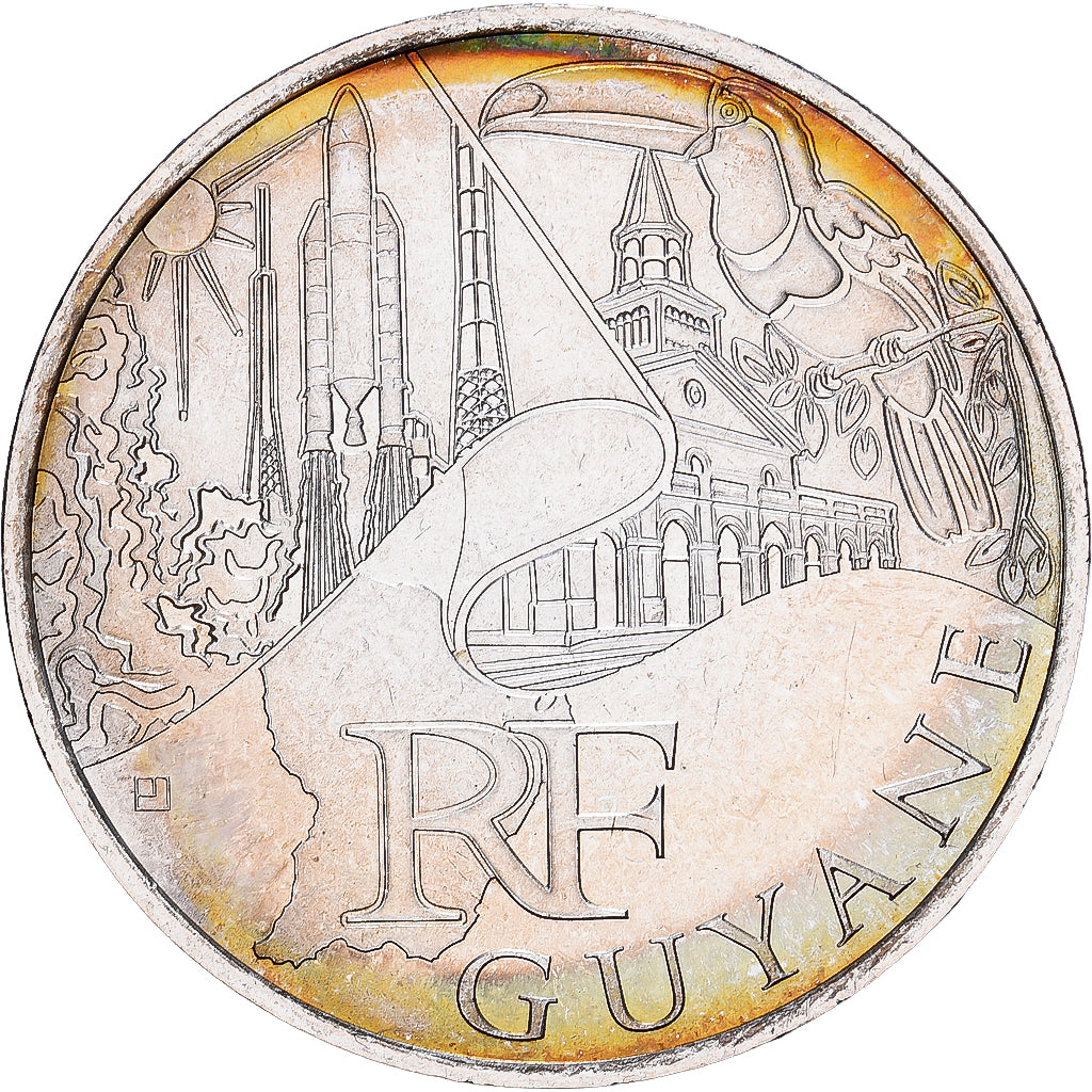 Frankreich, 10 Euro, Guyane, 2011, MDP, Silber, UNZ, KM:1736