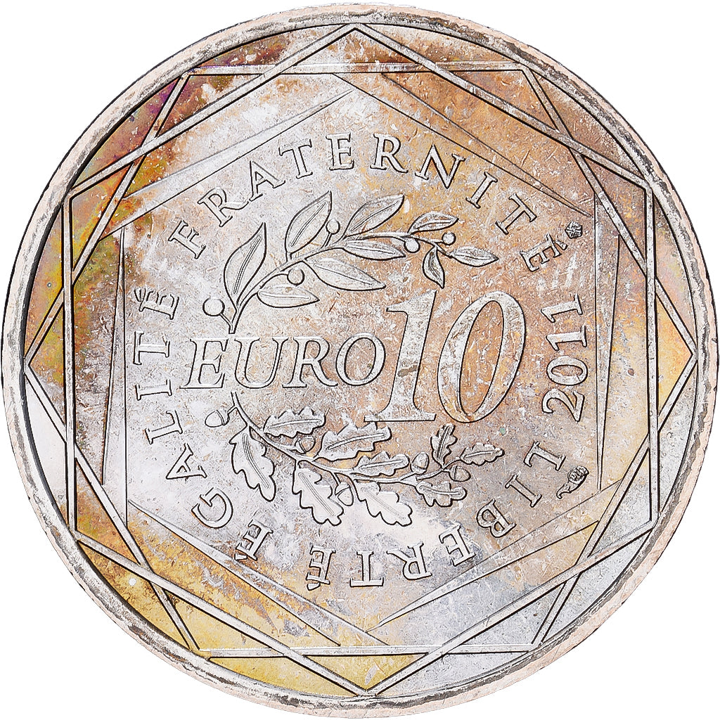 Frankreich, 10 Euro, Guyane, 2011, MDP, Silber, UNZ, KM:1736