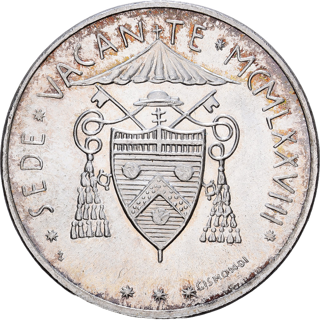 Vatican, Sede Vacante, 500 Lire, 1978, Rome, Silver, MS(63), KM:140