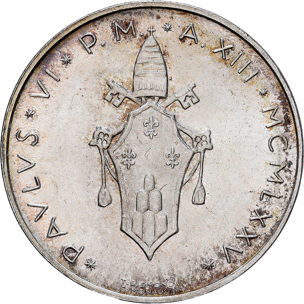 Vatican, Paul VI, 500 Lire, 1975, Rome, Argent, SPL, KM:123