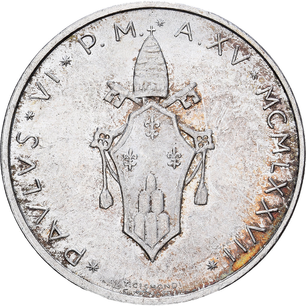 Vatican, Paul VI, 500 Lire, 1977, Rome, Silver, MS(63), KM:132