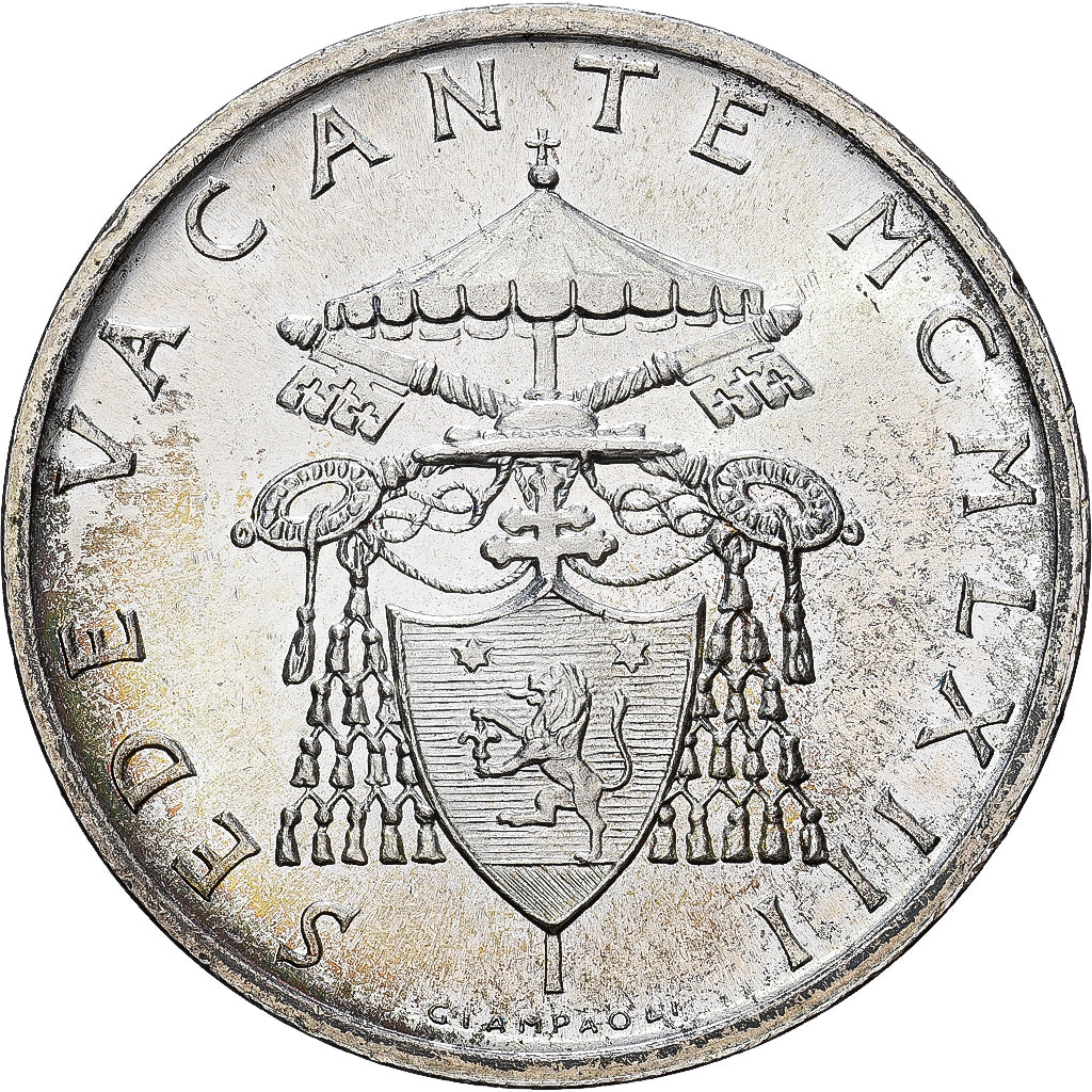 Vatican, Sede Vacante, 500 Lire, 1963, Rome, Silver, MS(63), KM:75