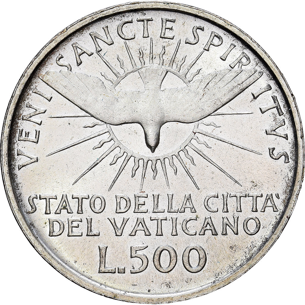 Vatican, Sede Vacante, 500 Lire, 1963, Rome, Silver, MS(63), KM:75