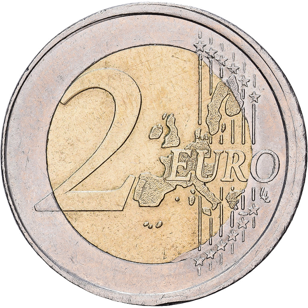 France, 2 Euro, error off center strike, 2001, MDP, Bi-Metallic, MS(63), KM:1289