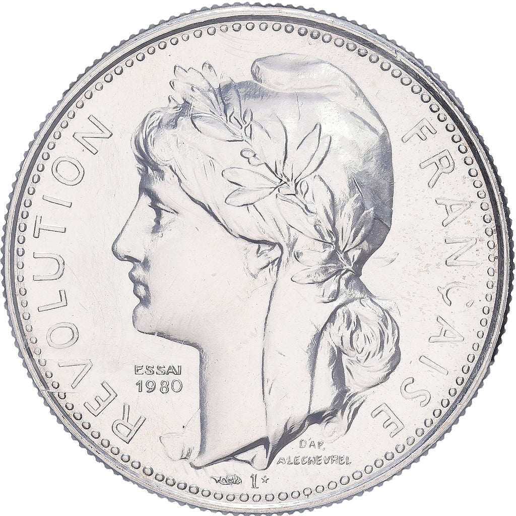 Frankreich, Medaille, Bicentenaire de la Révolution Française, 1980, MDP