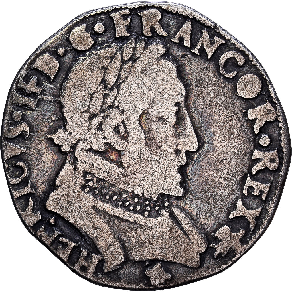 Frankreich, Henri II, Teston à la tête laurée, 1560, Bayonne, Silber, S
