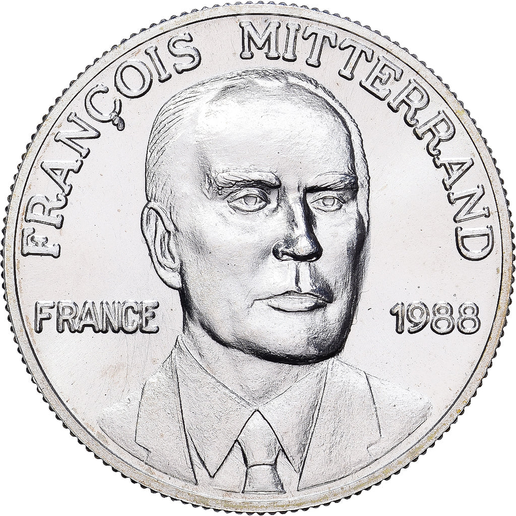 France, Médaille, François Mitterrand, 1988, Argent, FDC, FDC