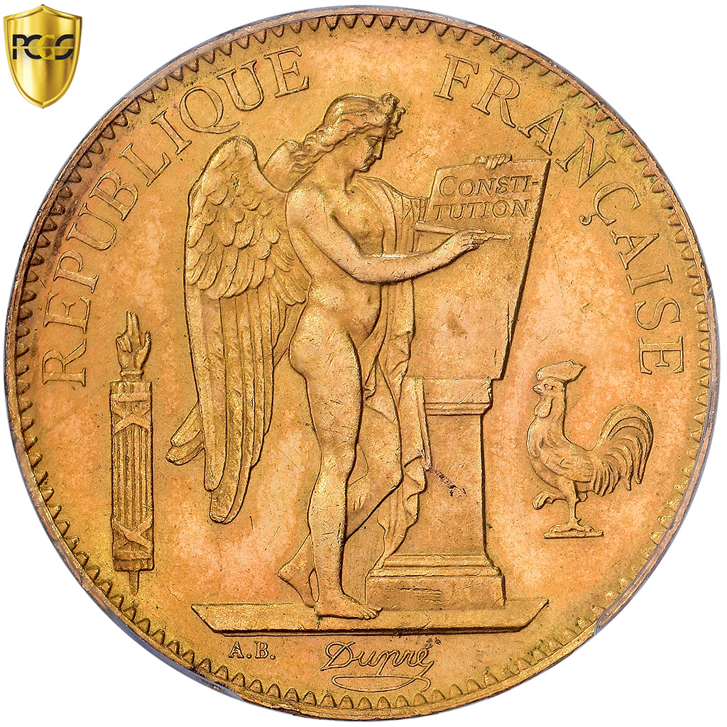 Francia, 100 Francs Or, 1886, MDP, Oro, PCGS, MS64, Gadoury:1137