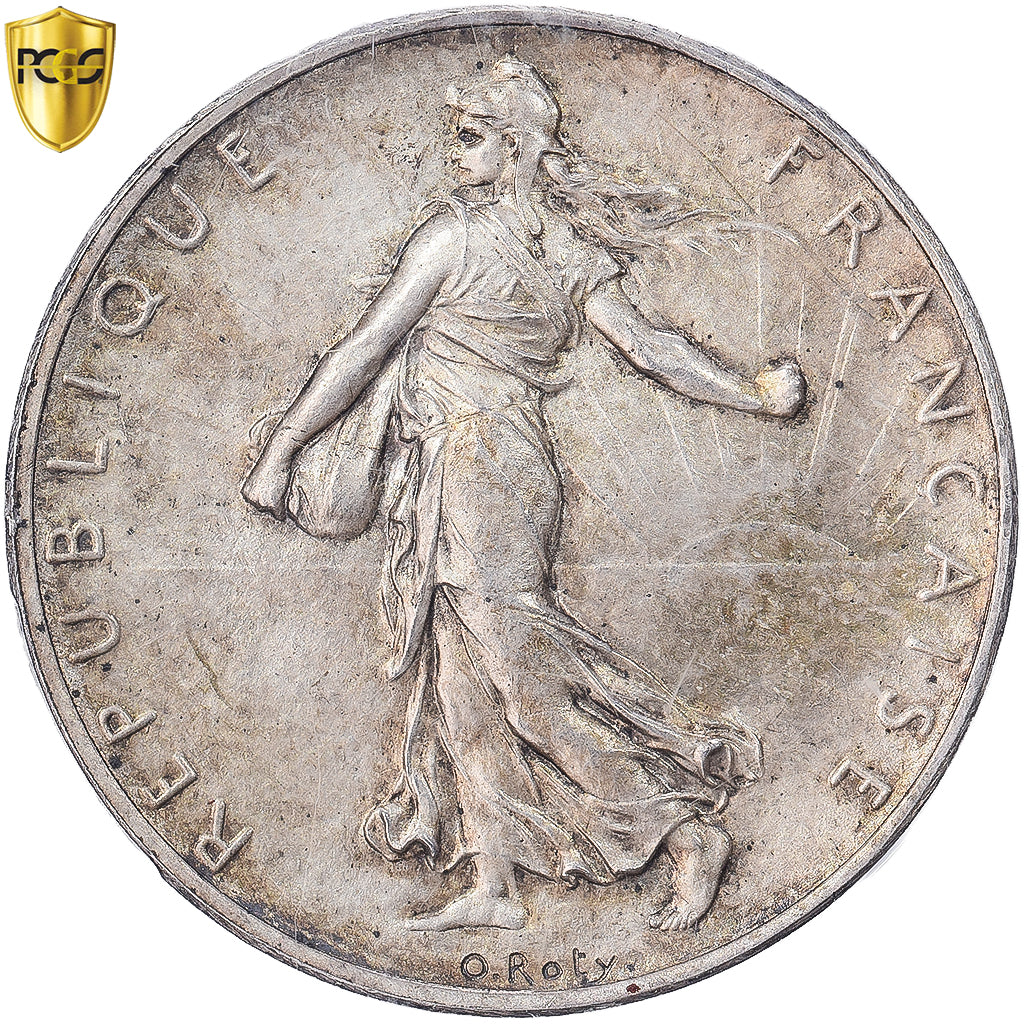 Francia, 2 Francs, Semeuse, 1928, MDP, Piéfort, Plata, PCGS, SP65, Mazard:2573
