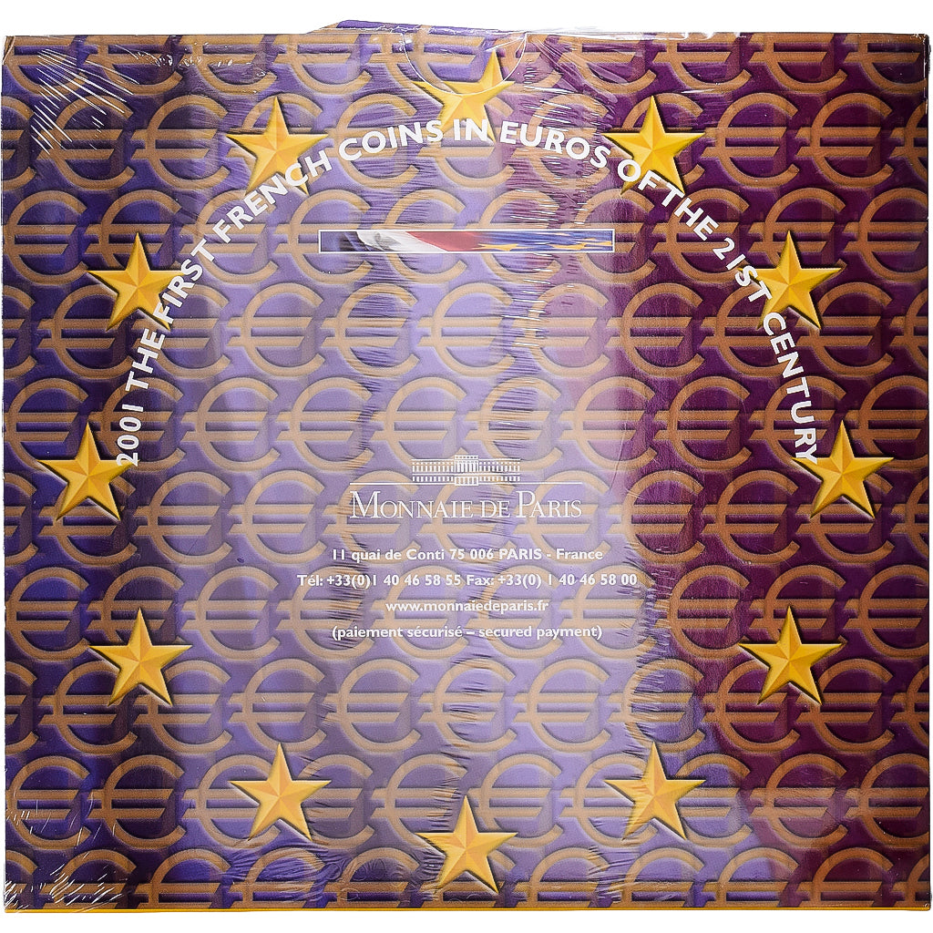 France, Set 1 ct. - 2 Euro, BU, 2001, MDP, MS(65-70)