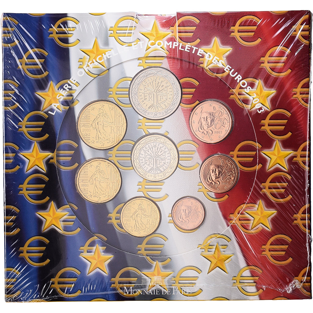 Francia, Set 1 ct. - 2 Euro, BU, 2003, MDP, N.C., FDC