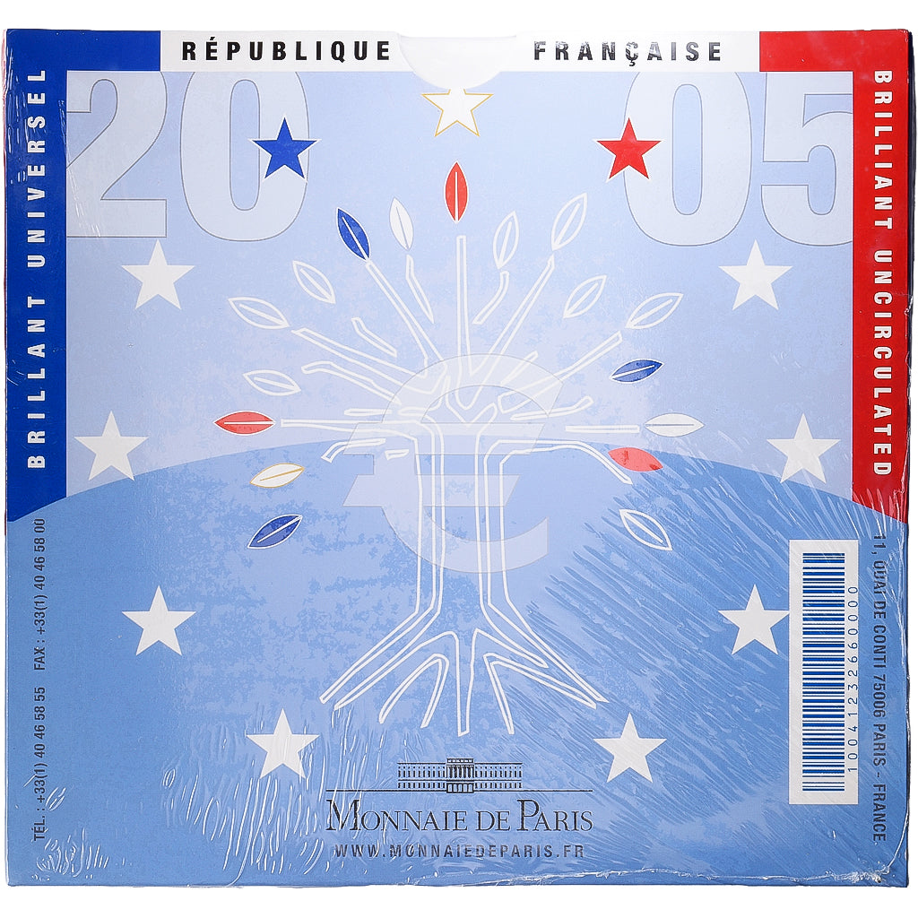 France, Set 1 ct. - 2 Euro, BU, 2005, MDP, MS(65-70)